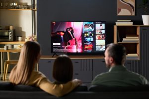 IPTV interface displaying sports movies and entertainment
