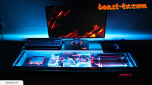 desktop computer setup