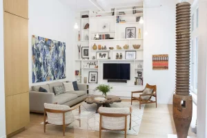 modern living room television