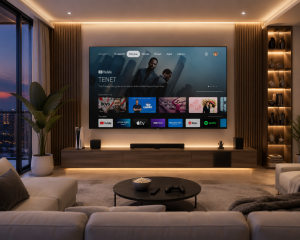 modern smart tv living room